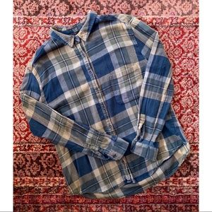 Zara plaid green button-down shirt